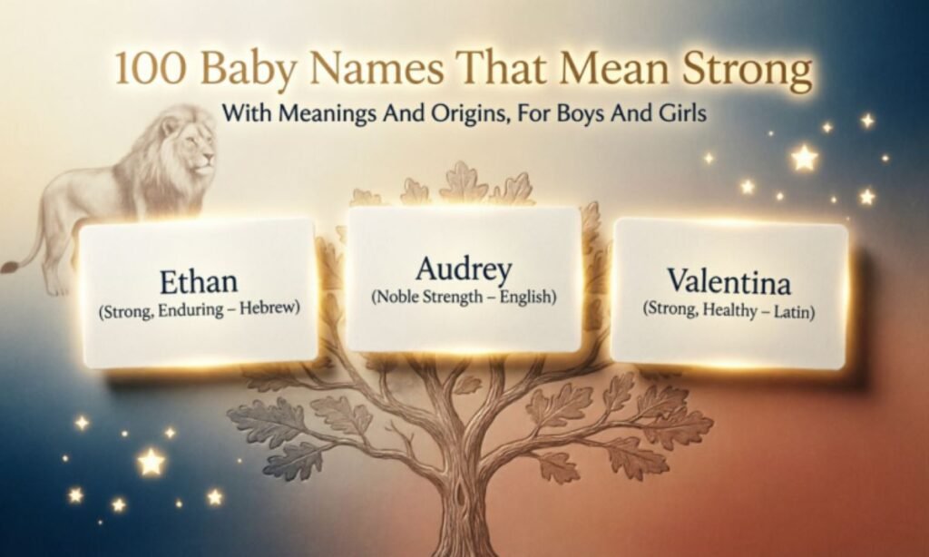 100 Baby Names That Mean Strong (With Meanings And Origins, For Boys And Girls)