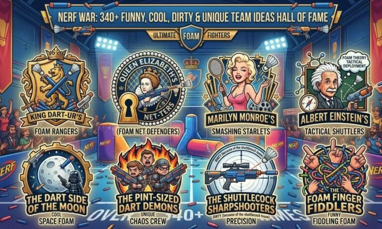 340+ Funny Nerf War Team Names_ Cool, Dirty & Unique Ideas