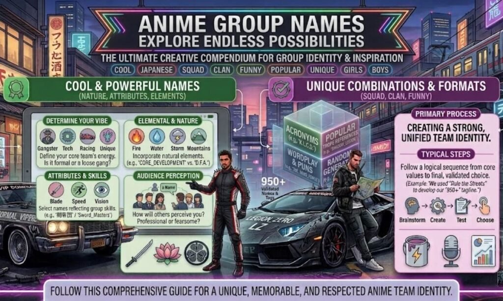 Anime Group Names