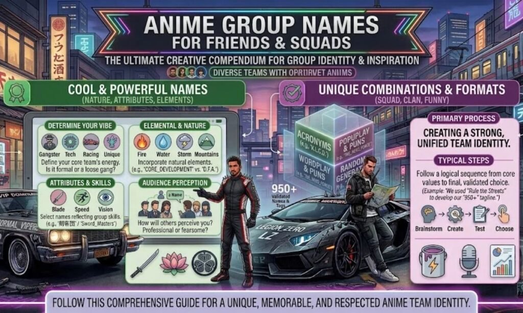 Anime Group Names For Friends And Squads