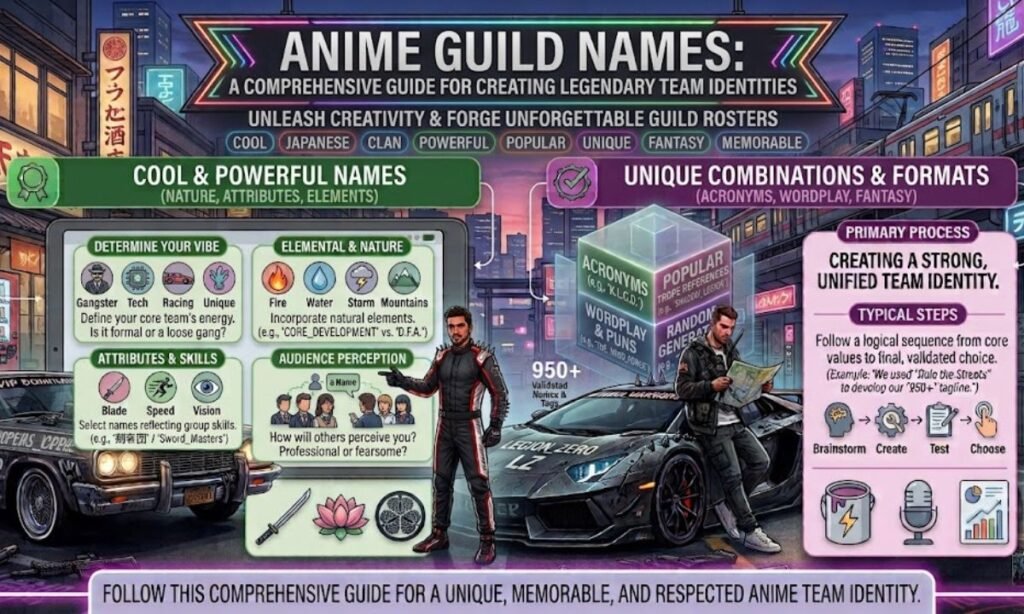 Anime Guild Names