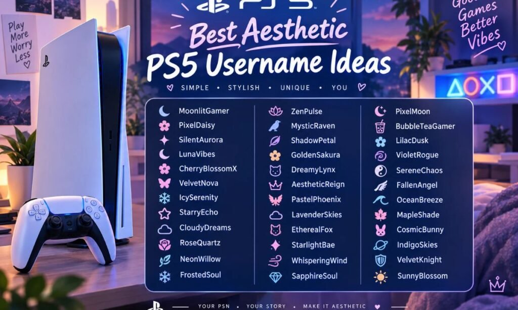 Best Aesthetic PS5 Username Ideas