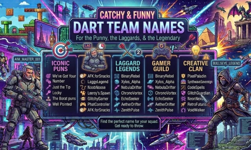 Catchy Funny Dart Team Names