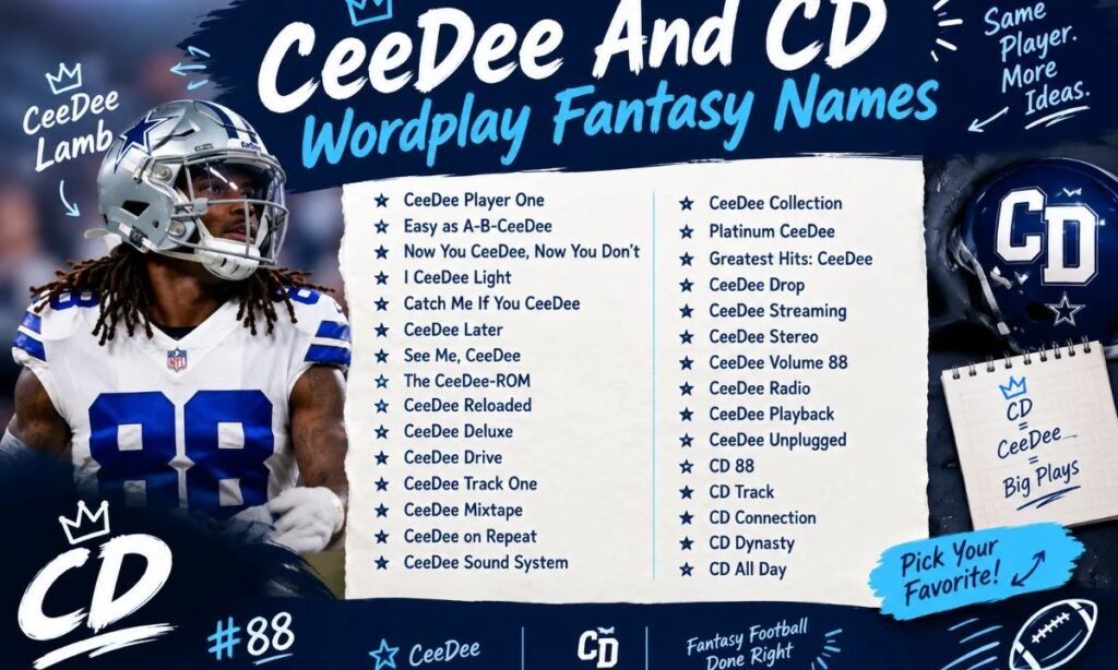 CeeDee And CD Wordplay Fantasy Names