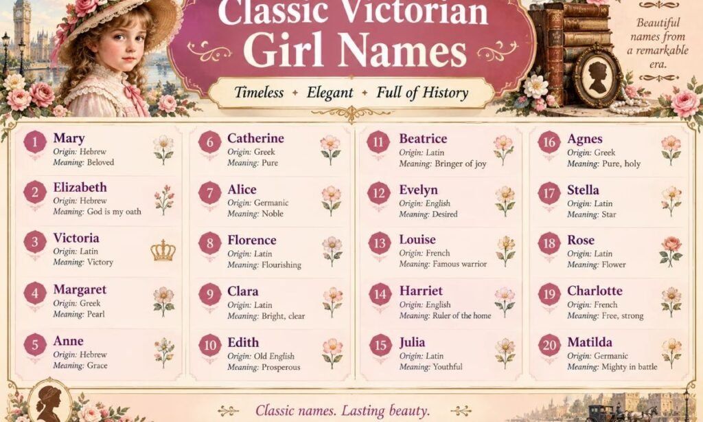 Classic Victorian Girl Names
