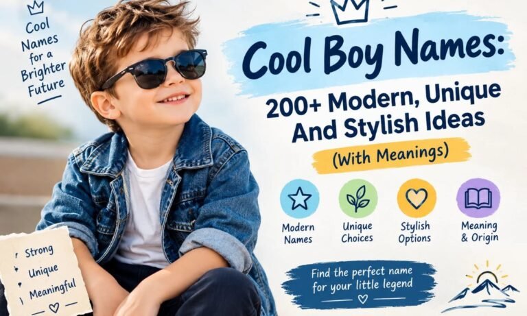 Cool Boy Names_ 200+ Modern, Unique And Stylish Ideas (With Meanings)