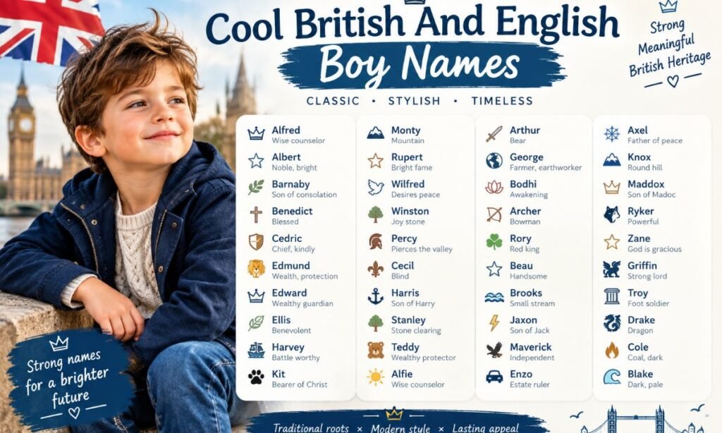 Cool British And English Boy Names