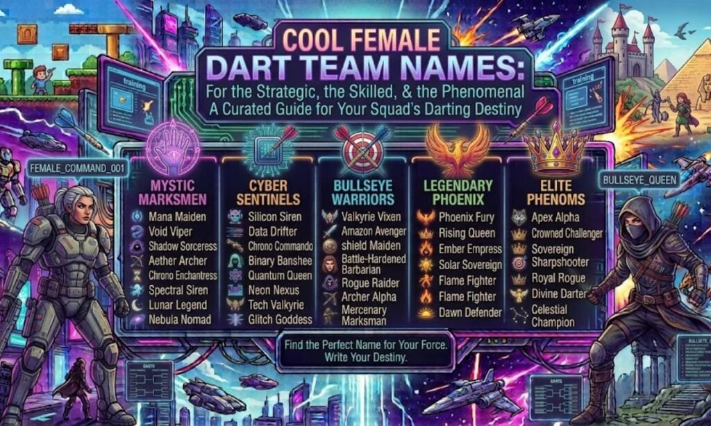 Cool Female Dart Team Names
