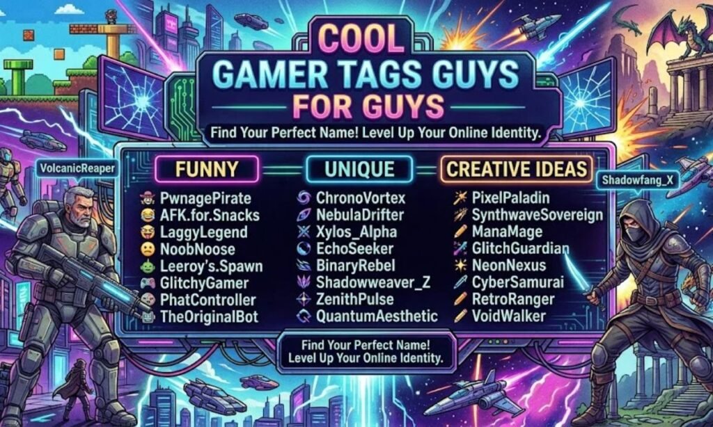 Cool Gamer Tags For Guys
