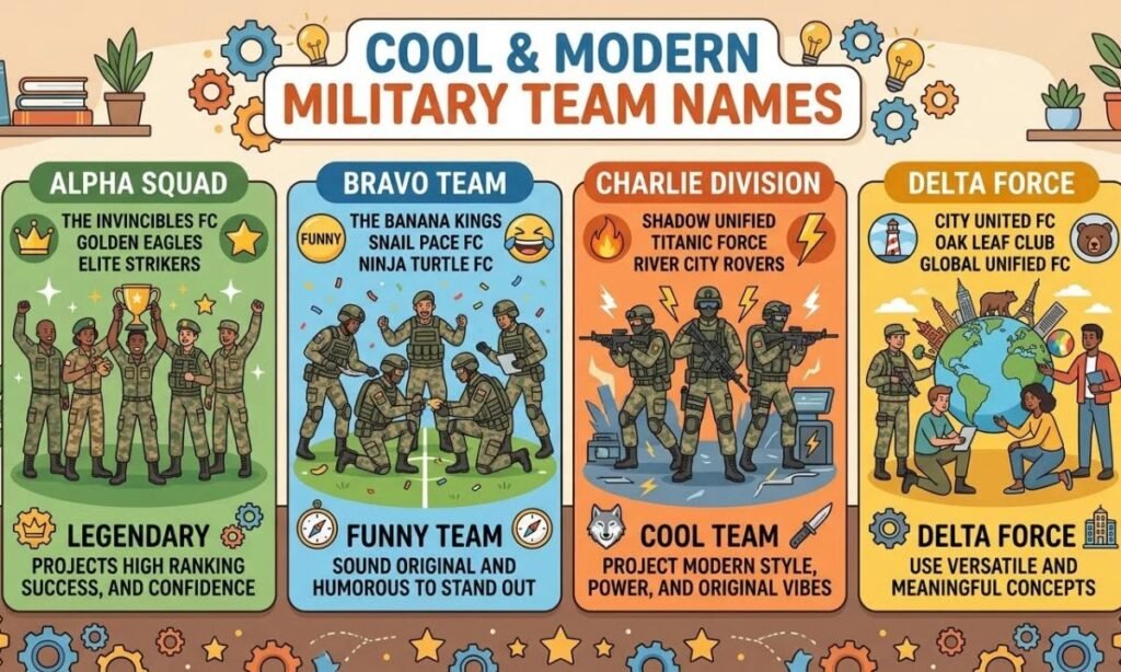 Cool & Modern Military Team Names