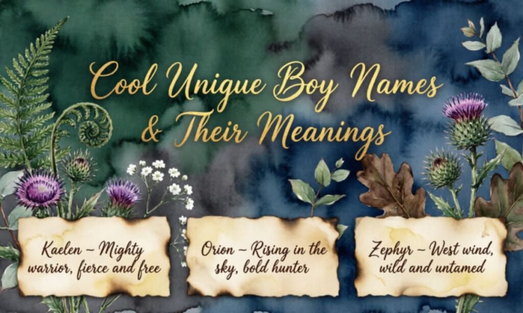 Cool Unique Boy Names