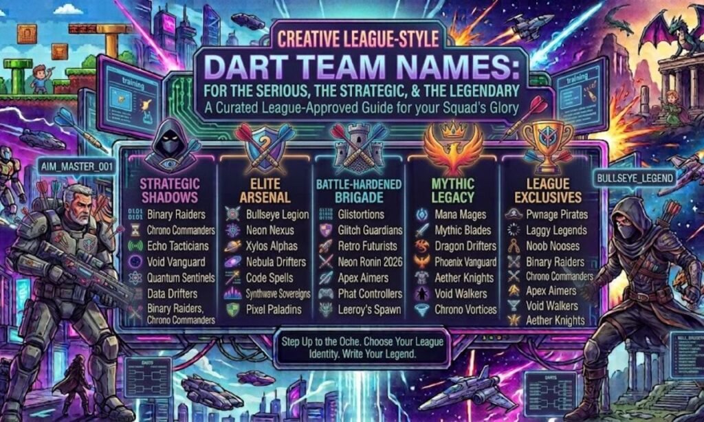Creative League-Style Dart Team Names