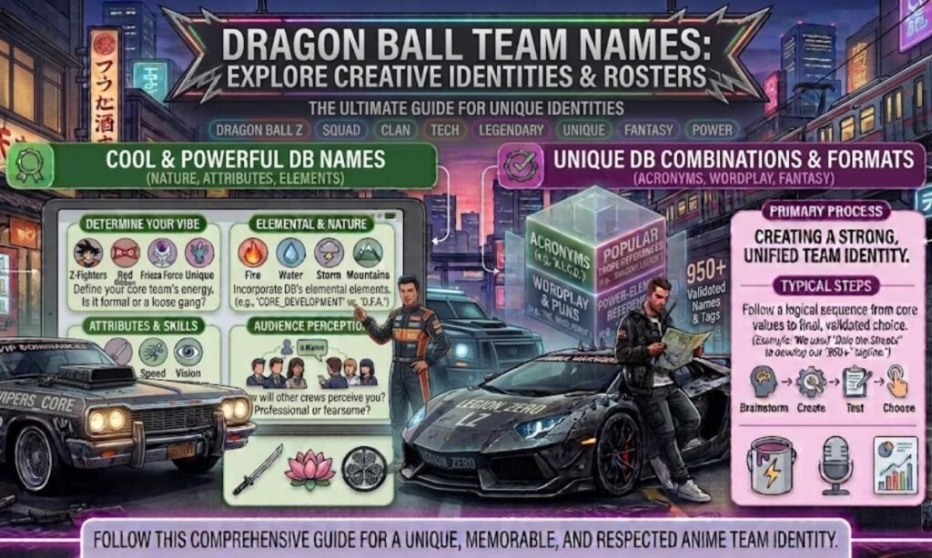 Dragon Ball Team Names