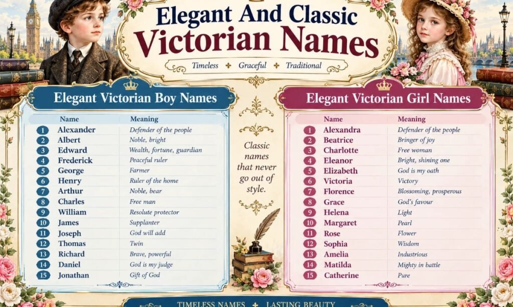 Elegant And Classic Victorian Names