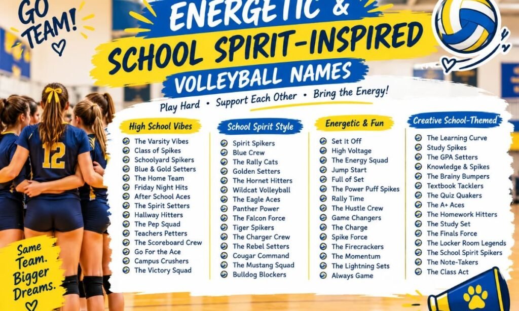 Energetic & School Spirit-Inspired Names