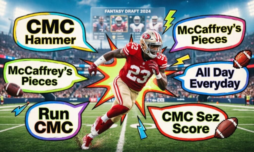 Funny Christian McCaffrey Fantasy Team Names