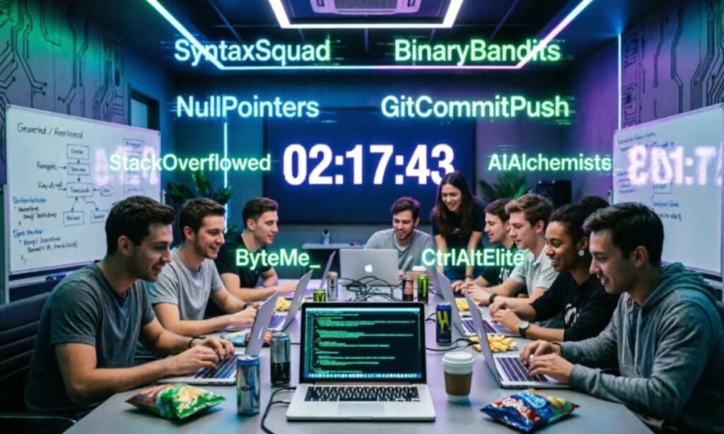 Hackathon Team Names For Coding Sprints, AI Builds & Demo Day
