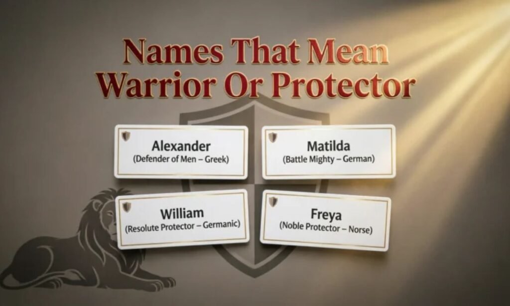 Names That Mean Warrior Or Protector