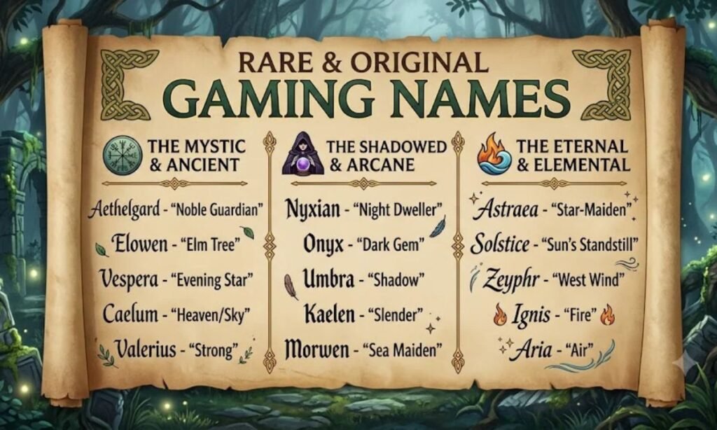 Rare & Original Names