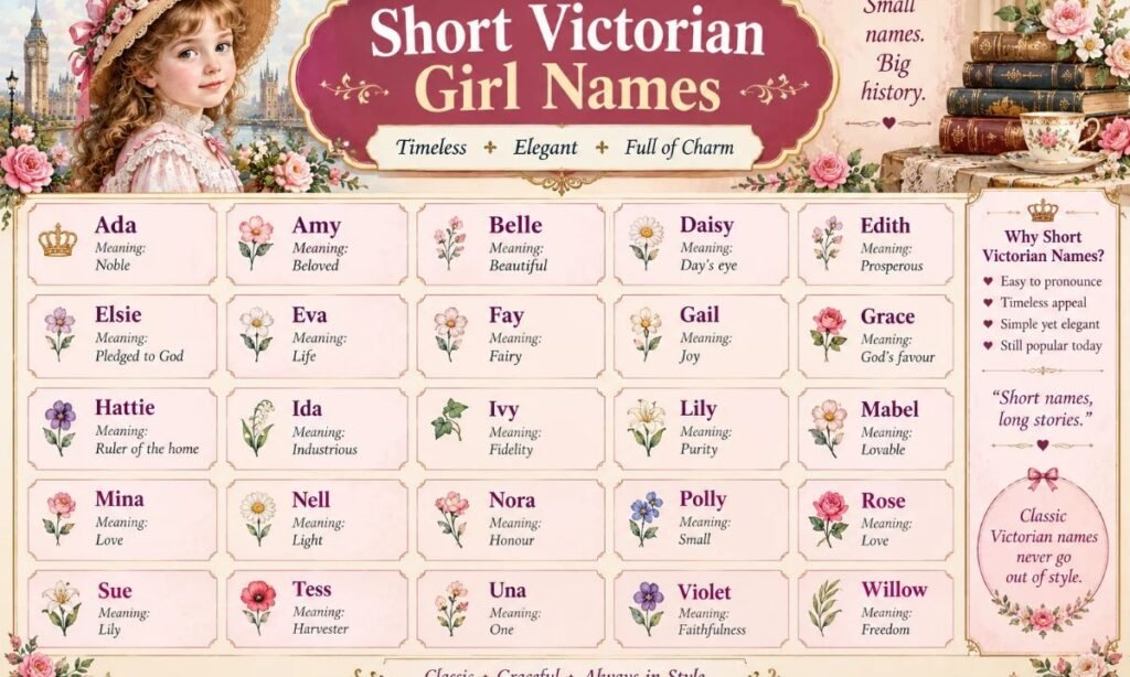 Short Victorian Girl Names