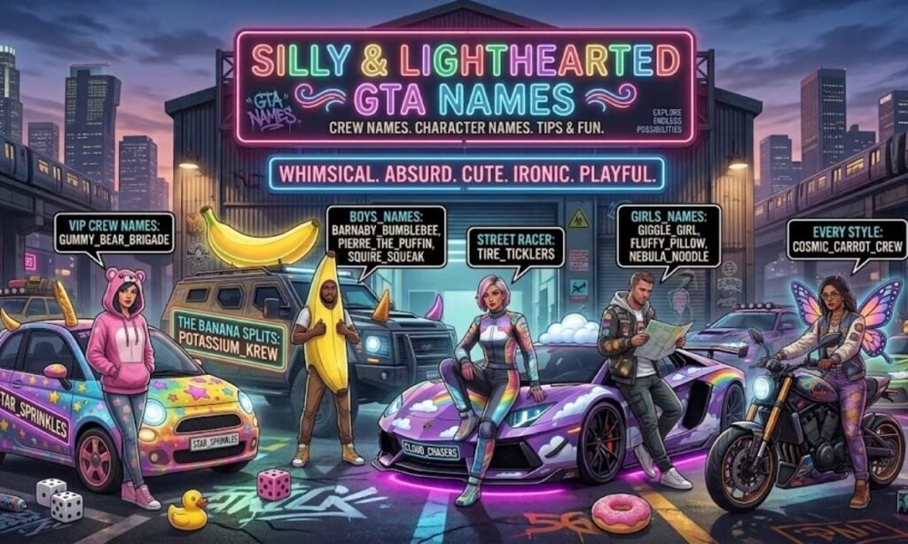 Silly & Lighthearted GTA Names