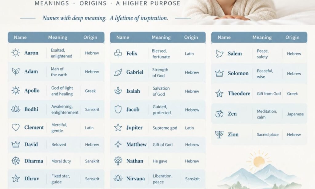Spiritual Baby Boy Names