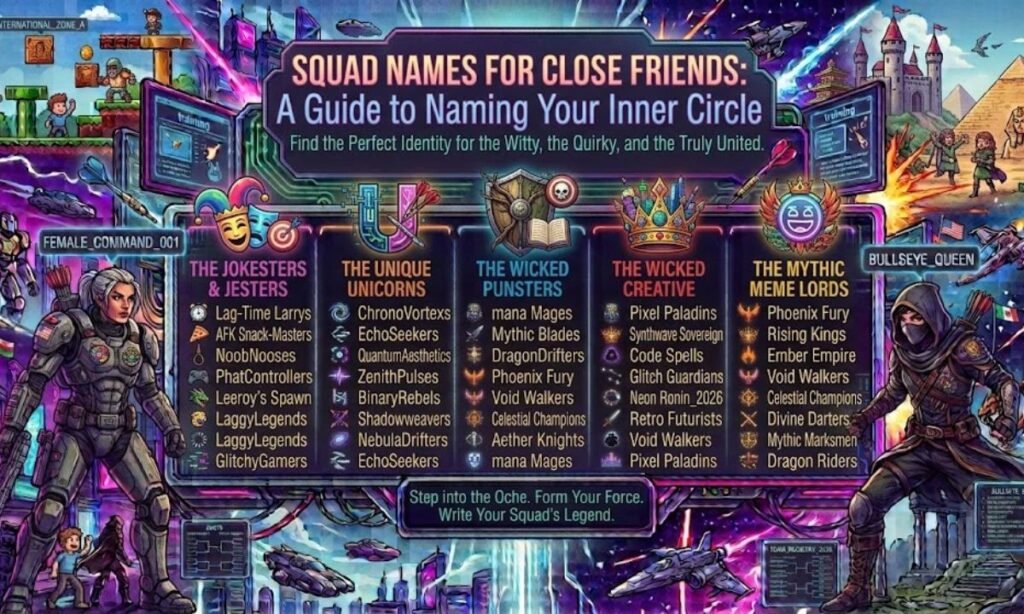 Squad Names For Close Friends