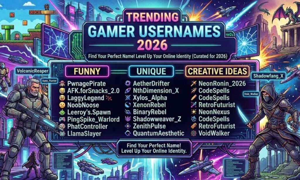 Trending Gamer Usernames 2026