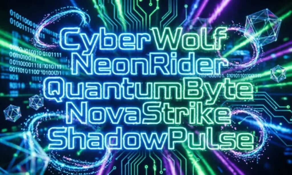 Unique Online ID Names for Boys