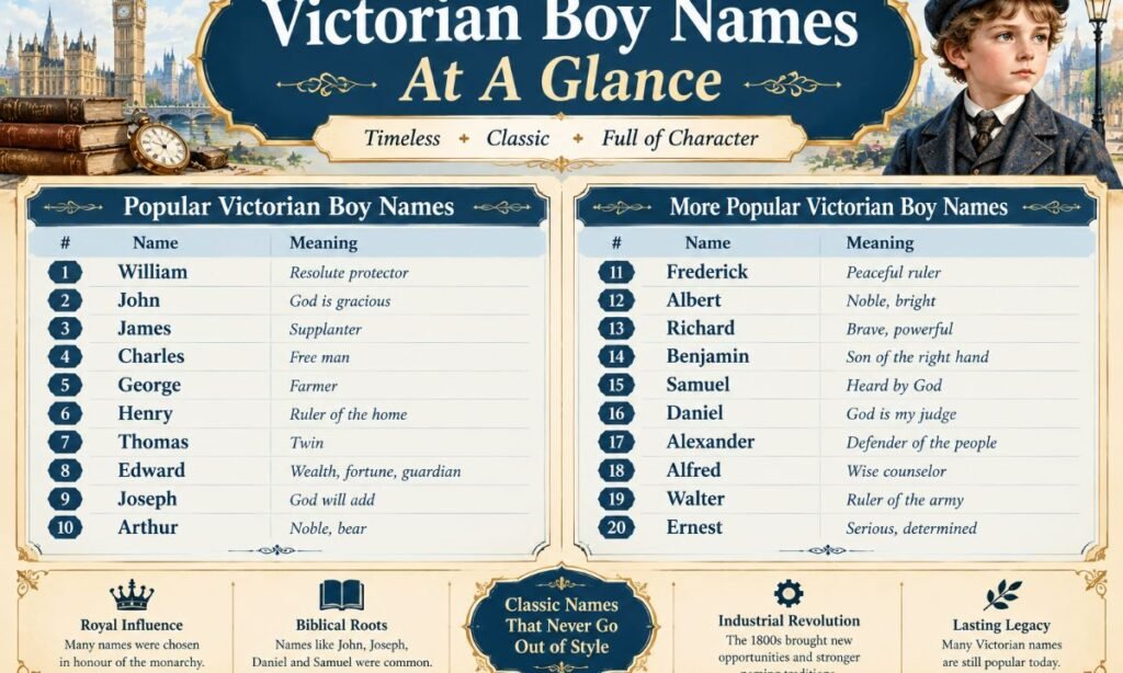 Victorian Boy Names At A Glance